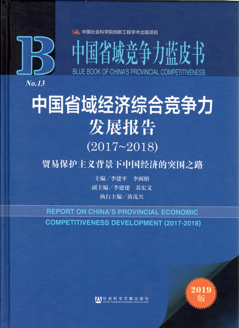 视频精品视逼逼插中国省域经济综合竞争力发展报告（2017-2018）